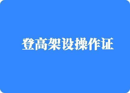 小穴高潮视频登高架设操作证