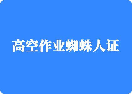 “曰鸡巴网站”高空作业蜘蛛人证